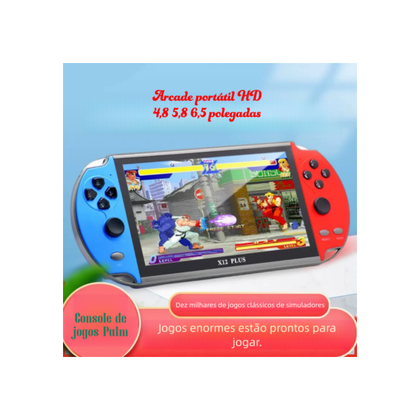 2025 Videogame Portátil Tela De 5.8 "/4.8 " + 10000 Jogos Retrô 16 Gb , Memória Expansível De Console