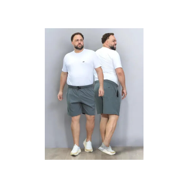 Bermuda Extra Grande Masculino Plus Size Elastano Academia