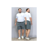 Bermuda Extra Grande Masculino Plus Size Elastano Academia