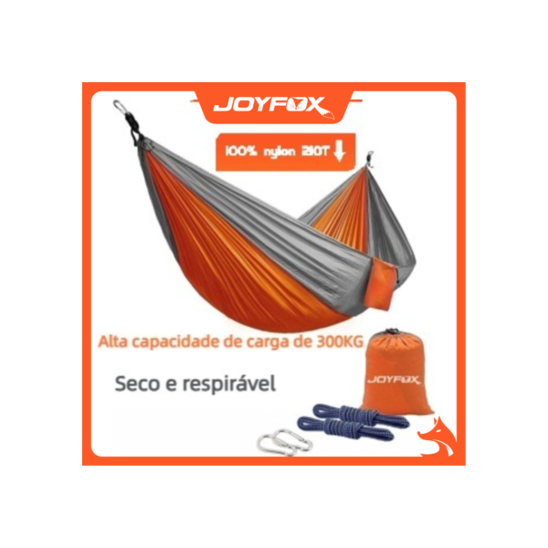Rede De Dormir Casal 300kg Lazer Camping Selva Nylon 210t Rede Descanso JOYFOX
