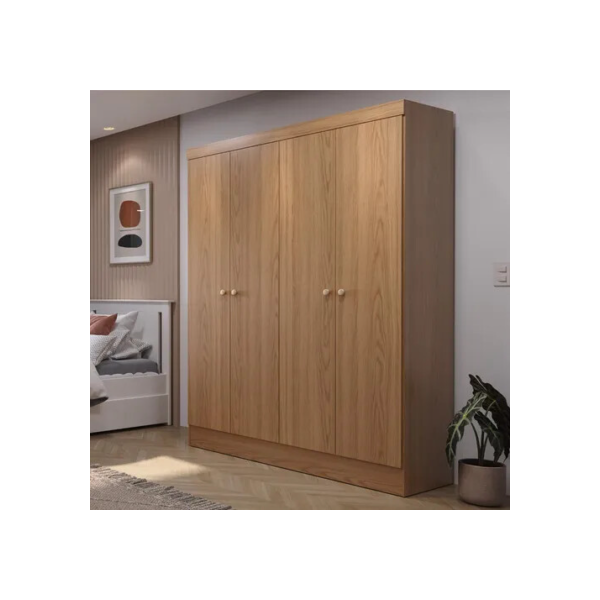 Guarda-roupa Solteiro 4 Portas Jacob 135 Cm - Carvalho