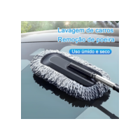 Escova de carro Mop De Limpeza Microfibra Com Alça De Extensão Lavável Retrátil Poeira