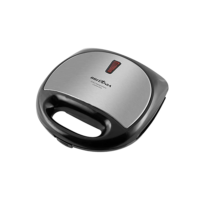 Sanduicheira e grill, Crome inox, Preto, 110V, Britânia