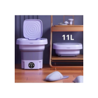 Mini máquina de lavar roupa 11L dobrável portátil moderna máquina de lavar automática 110v/220v