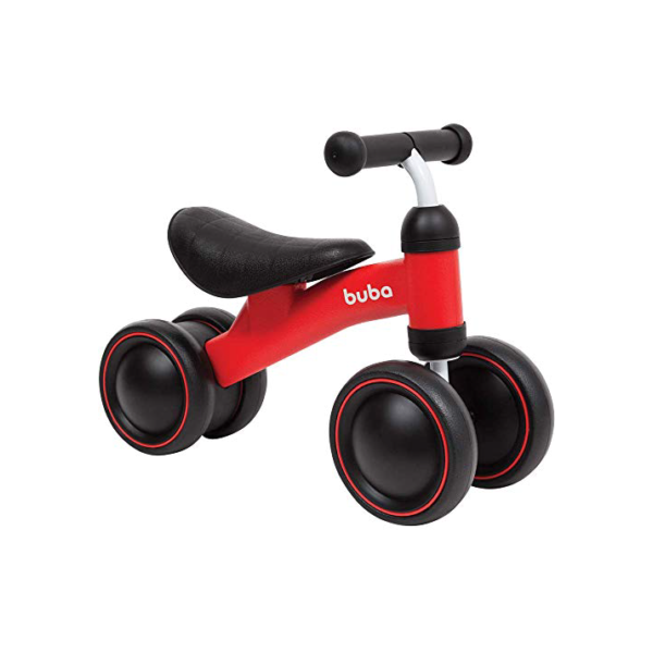 Bicicleta de Equilibrio - 4 Rodas, BUBA, Vermelho