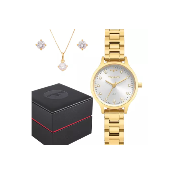 Relógio Feminino Technos Dourado Prova D'água Garantia 1 Ano