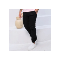 Calça Jeans Sarja Masculina Jogger Elástico Cintura E Barra