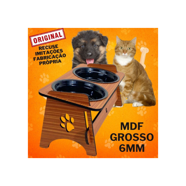 Comedouro  Bebedouro  Pet Suspenso Para Cães e Gatos Elevado Com TAMPAS