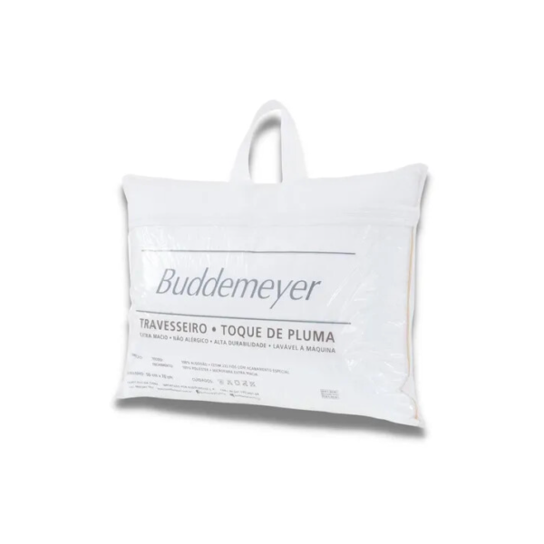 Travesseiro Toque De Pluma Buddemeyer 50x70cm Algodão Branco