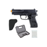 Pistola de Airsoft Spring P226 6mm – Vigor + Esferas 0,12g + Coldre + Maleta