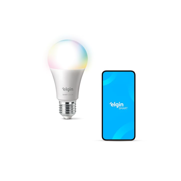 Lâmpada Inteligente Smart Color 10W Elgin RGB Wifi Compatível com Alexa e Google Home