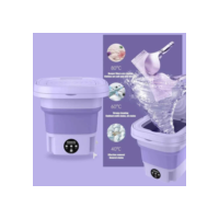 Mini Máquina de Lavar Roupas Centrifuga Dobrável Portátil Moderna Para Roupas Pequena Envio Imediato