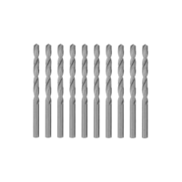 MTX Broca para Metal 1/16" (≈1,6 mm) HSS Aço Rápido Polida – Haste Cilíndrica Universal, Kit com 10 Peças