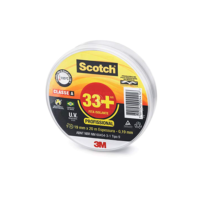 Scotch, 3M, Fita Isolante, 33+, 19mm x 20m, Preta