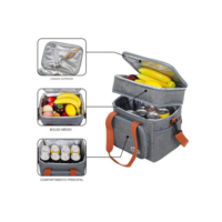 Bolsa Térmica Porta Marmita Lanche Bebida Grande Capacidade Para Piquenique Para Viagens Ao Ar Livre Na Praia