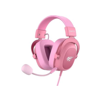 Headset Fone de Ouvido Havit HV-H2002d Pink, Gamer, com Microfone, Falante 53mm, Plug 3, 5mm: compatível com XBOX ONE e PS4, HAVIT, HV-H2002d Cor Rosa