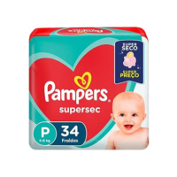 Fralda Infantil Supersec com 34 P, Pampers