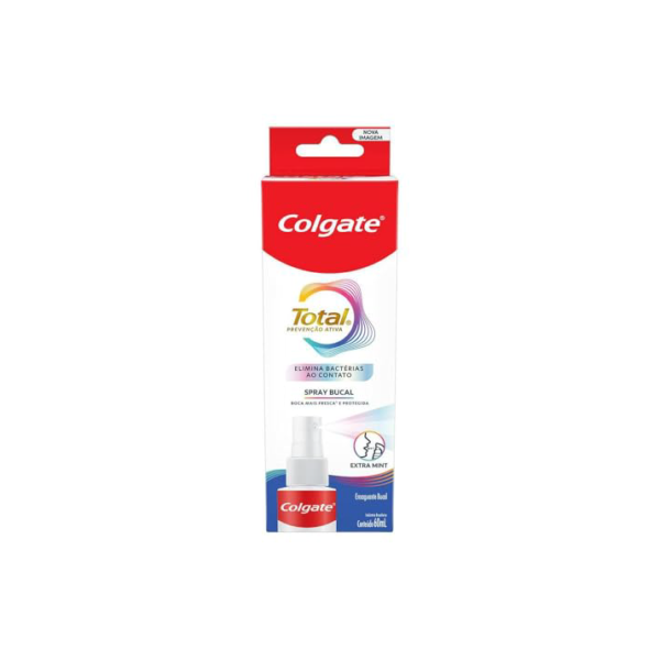 Spray Bucal Colgate Total Com Agentes Antibacterianos 60ml