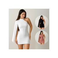 Vestido Feminino Nula Manga Moda Gringa Paty Show suplex premium vestido de festa