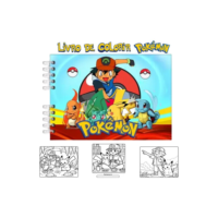 Livro De Colorir Pokémon Estilo Bobbie Goods A5 Folhas 180g
