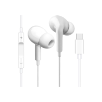 Fones De Ouvido Com Fio Tipo C Intra Auricular Microfone Integrado Compativel iPhone 15 15 Pro 15 Pro Max 16 16 Pro Max Com Fio Fones Estéreo Compatíveis ANDROID LG Qualidade Premium
