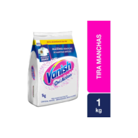 Tira Manchas Vanish em Pó Crystal White Oxi Action para roupas brancas Refil 1kg