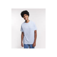 Camiseta Comfort em Meia Malha com Bolso Azul