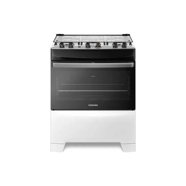 Fogão Fc5ib 5 Bocas Mesa De Inox Branco Continental