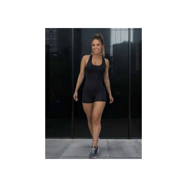 Macaquinho Fitness Academia Zero Transparencia Shorts