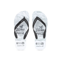 Chinelo Sandalia Coca Cola Masculino Branco Praia - Original