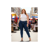 Calça Jeans Skinny Cigarrete Feminina Jeans Plus Razon Jeans