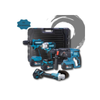 Kit 2 Em 1 Ferramentas Chave de Impacto/Furadeira Esmerilhadeira Angular Sem fio 21V Com 2 Baterias