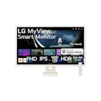 Monitor LG MyView Smart - Tela IPS de 32”, FHD, WebOS, ThinQ Home, Air Play 2, Screen Share, Bluetooth - 32SR50F-W