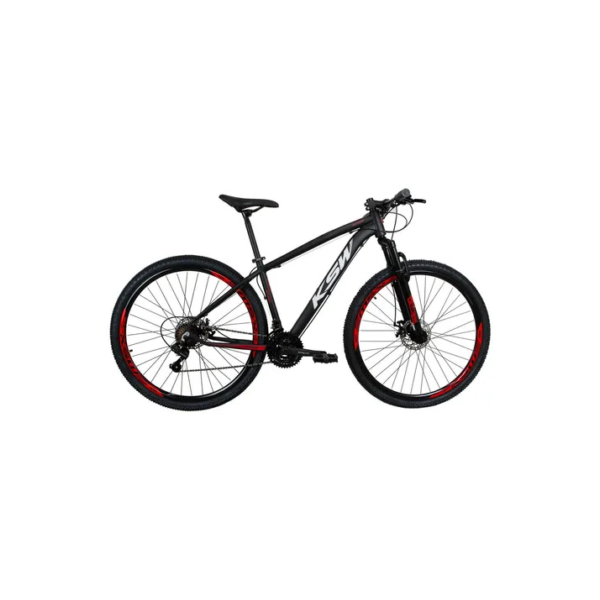 Bicicleta Ksw Xlt Aro 29 Freios Hidraulico 24v Câmbios Shima Cor Vermelho Tamanho Do Quadro 19