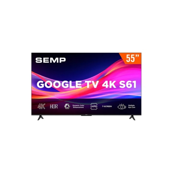 Smart Tv Google Tv Led 55  Ultra Hd 4k Semp 55s61 Bluetooth