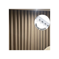 Cortina Trilho Suíço Blackout Tecido Corta Luz Luxo Premium Quarto Sala