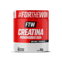 FTW Creatina Monohidratada 100% Pura - Explosão de Energia, Força e Resistência - Absorção Rápida para Ganho de Massa e Performance - Pote 150g
