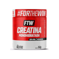 FTW Creatina Monohidratada 100% Pura - Explosão de Energia, Força e Resistência - Absorção Rápida para Ganho de Massa e Performance - Pote 150g