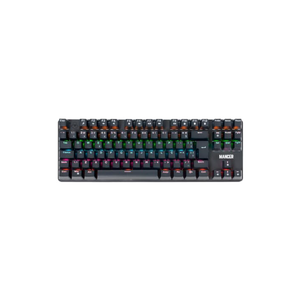 Teclado Mecânico Mancer Shade MK3 | Rainbow | Switch Huano Vermelho | Preto | MCR-SHM3-RBW01RD