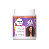 Salon Line, Creme de Pentear, S.O.S Cachos Super Óleos, Vegano - Para Cabelos Cacheados, 1 kg