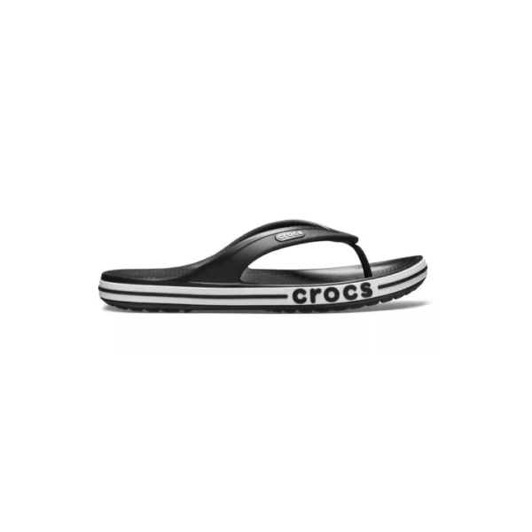 Chinelo Crocs Bayaband Flip Black/white