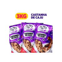 3Kg Castanha de Caju Torrada com ou sem Sal - P&P