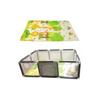 Cercadinho Para Crianças Com Tapete Para Engatinhar 180x120