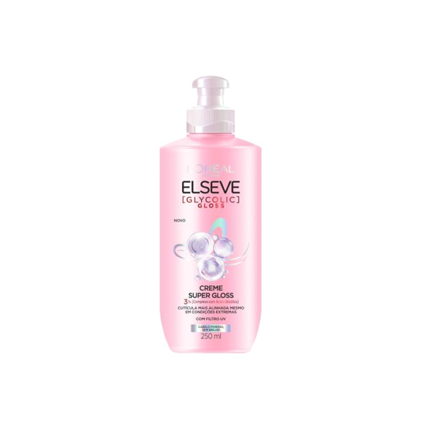 Creme para Pentear Super Gloss L'Oréal Paris Elseve Glycolic Gloss 250ML
