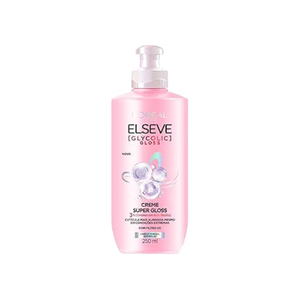 Creme para Pentear Super Gloss L'Oréal Paris Elseve Glycolic Gloss 250ML