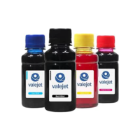 Kit 4 Tintas para Cartucho 670XL | HP 4615 | CZ120AB CMYK 100ml Valejet