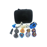 Maleta Com 8 Beyblades+ Lançador+ Beylogger+ Case/estojo Cor Sortido
