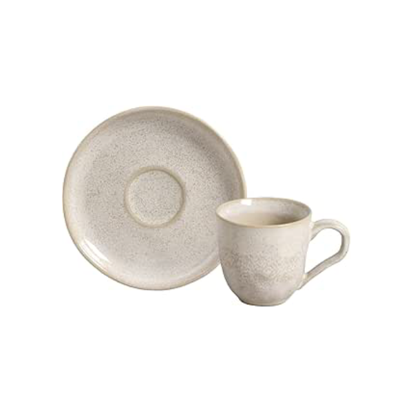 Porto Brasil Conjunto com 6 Xícaras de Café com Pires Bio Latte 120ml