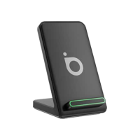 Basike Carregador Sem Fio, 15W Estação de Carregamento Rápido, Compatível iPhone16,15,14,13,12,11 (Pro, Pro Max)/XS/XR/XS/X/8(Plus) (Preto)