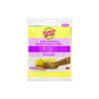 Scotch-Brite, 3M, Pano Enxuga Fácil, 3 unidades, Cores Sortidas